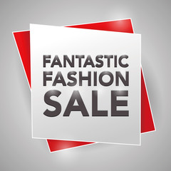 FANTASTIC FASHION SALE, poster design element