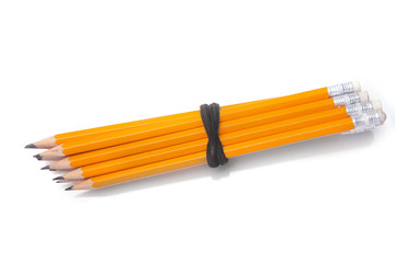 Graphite pencils bunched together