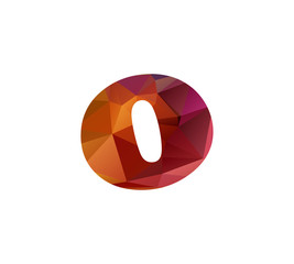 o colorful letters triangular