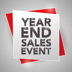 YEAR-END SALES EVENT, poster design element - 89830108