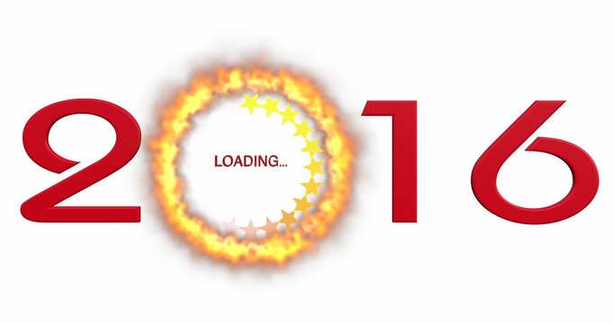 Anno 2016 con simbolo loading