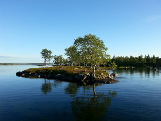 Lapland lake view from Finland