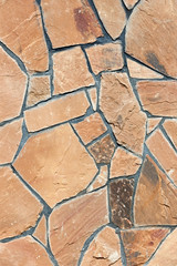 Making the garden path with natural stone.