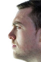 Obraz premium Rugby player on a profile view