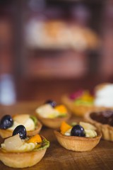Little fruit pies on the counter