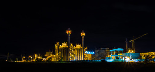 Fototapeta na wymiar Twilight photo of power plant