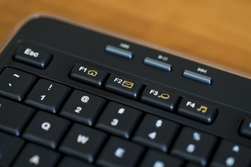 Obraz premium Black Computer Keyboard Email Key
