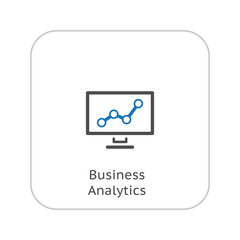 Fototapeta premium Business Analytics Icon. Business Concept. Flat Design.