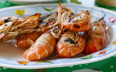 grilled prawn or roasted shrimp