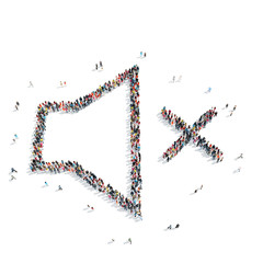 people  shape  volume isolated