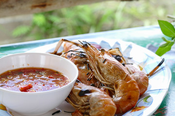 grilled prawn or roasted shrimp