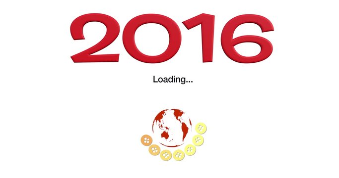 Anno 2016 con simbolo loading