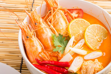 Tom Yum Goong, Thai hot spicy soup shrimp