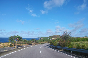 宮古島　県道２３５号線からの風景