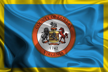 Fototapeta premium Flag of Fairfax County of the USA