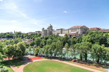 Fototapeta premium Berne in Switzerland, Summer 2015