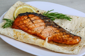 Grilled salmon