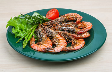 Grilled prawns