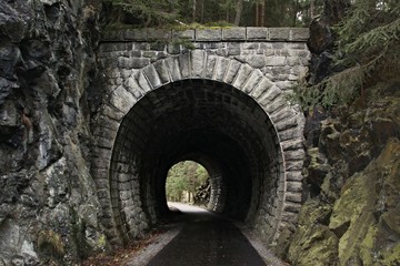 the cycle path and the old tunnel