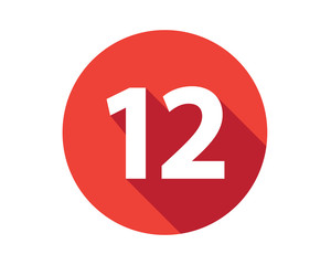 12 calendar holiday number - obrazy, fototapety, plakaty