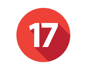 17 calendar holiday number - obrazy, fototapety, plakaty
