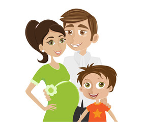 Little family expecting new baby