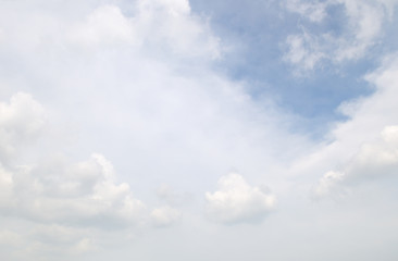 clouds in the blue sky