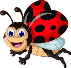 funny ladybugs cartoon for you disign