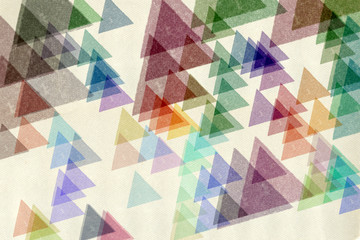 colorful triangles textured paper