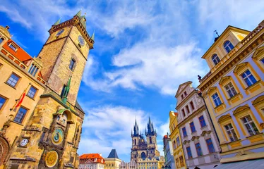 Zelfklevend Fotobehang Place de la vieille ville, Prague, © aterrom