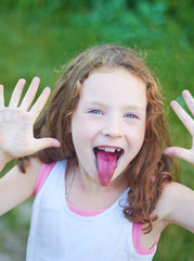 Portrait of a cute little girl © lucky_marinka