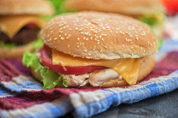 home made burgers