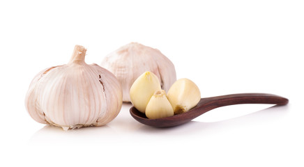 Garlic isolated on white background
