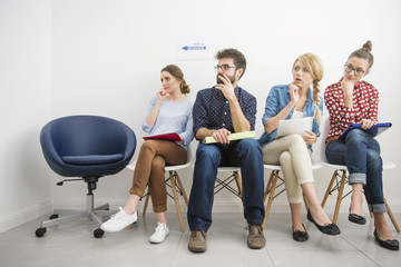 Fototapeta premium Interview is always a stresful situation