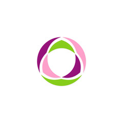 round geometry beauty decoration logo
