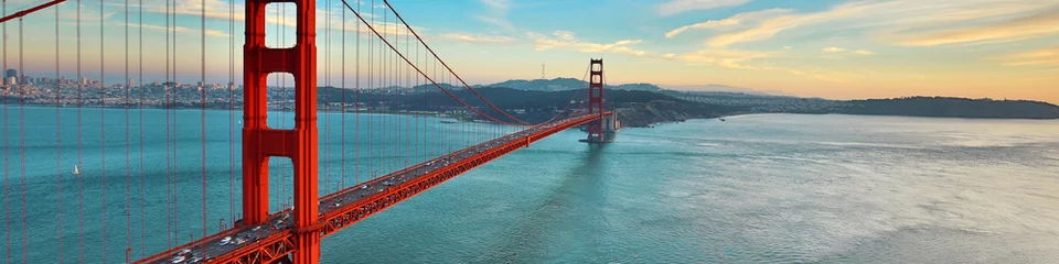 Poster Golden Gate Bridge, San Francisco, Californië © Mariusz Blach