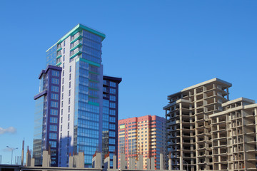 Fototapeta premium High-rise housing construction
