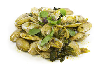 FRIED CLAMS WITH ROASTED CHILI PASTE