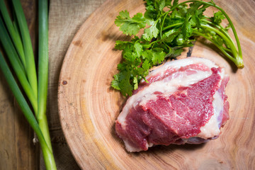 raw pork