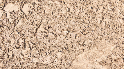 brown mud on the street