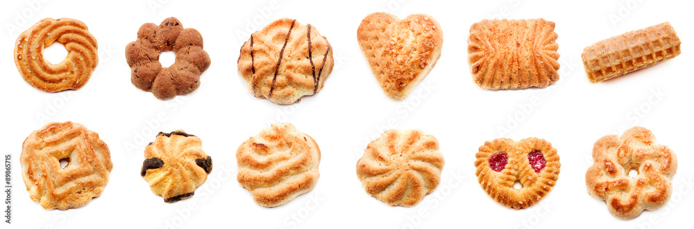 Sticker variety of cookies