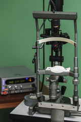 Medical optometrist equipment used for  eye exams