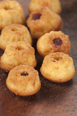 Cakes with jam