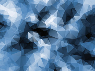 Vector polygonal abstract blue illustration.