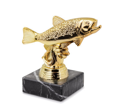 Trout fishing trophy