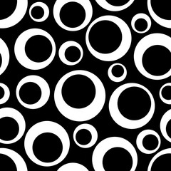 Abstract Seamless geometric pattern with circles