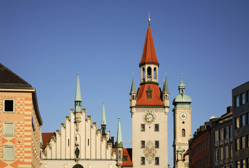 Fototapeta premium Old townhouse in Munich. Germany