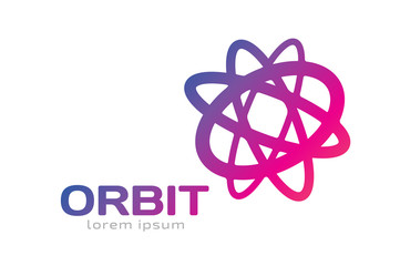 Technology orbit web rings logo © Vectorvstocker