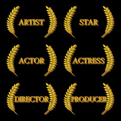 Film Stars Laurels 3D 2