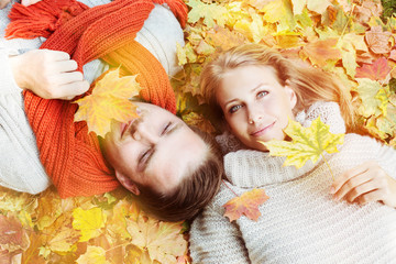 Pärchen im Herbst